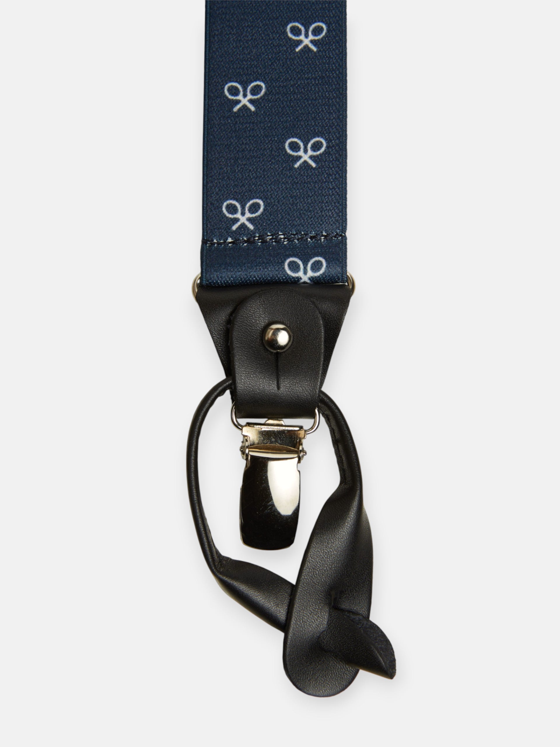 Navy silbon strap white racket