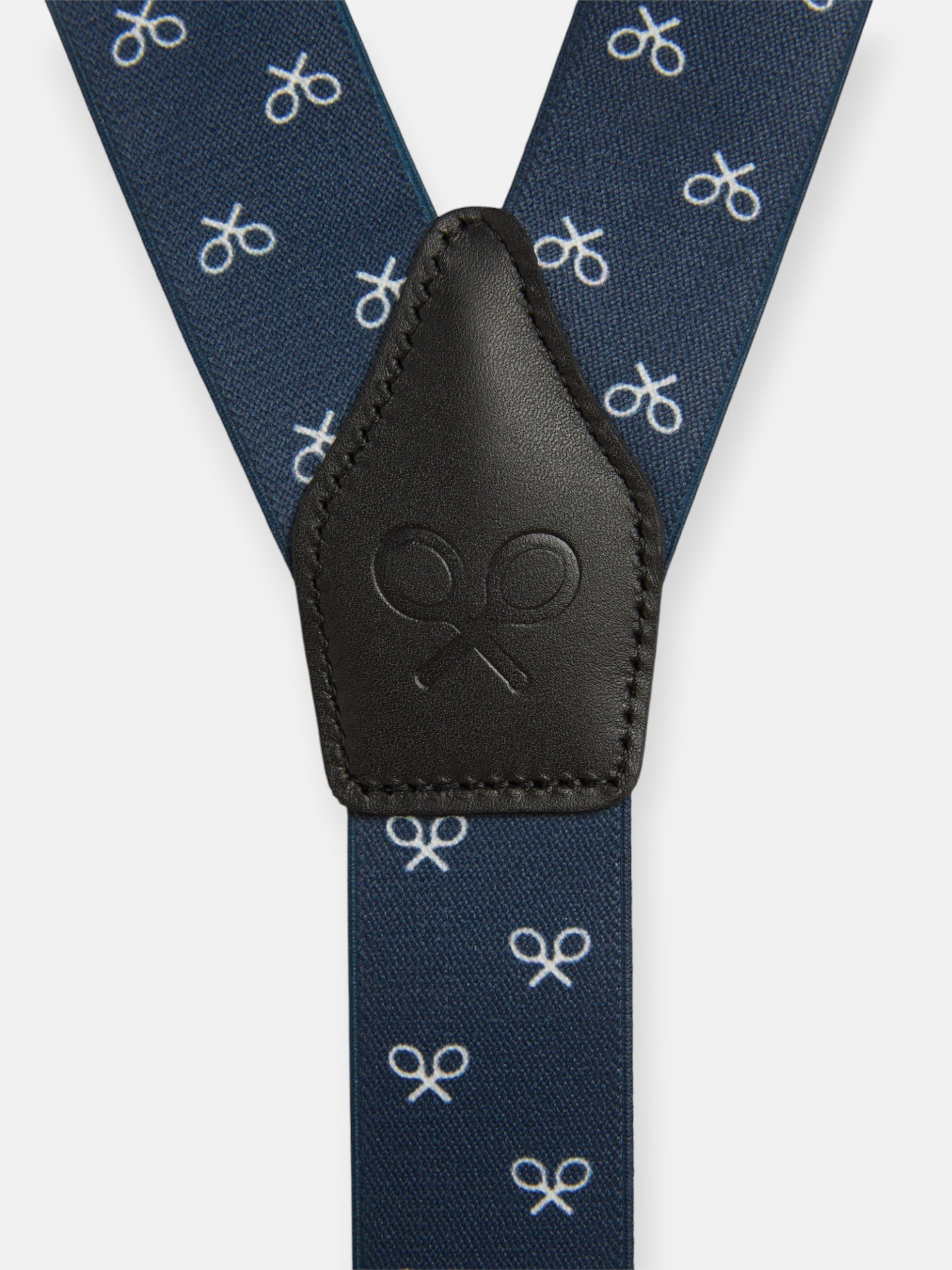 Navy silbon strap white racket