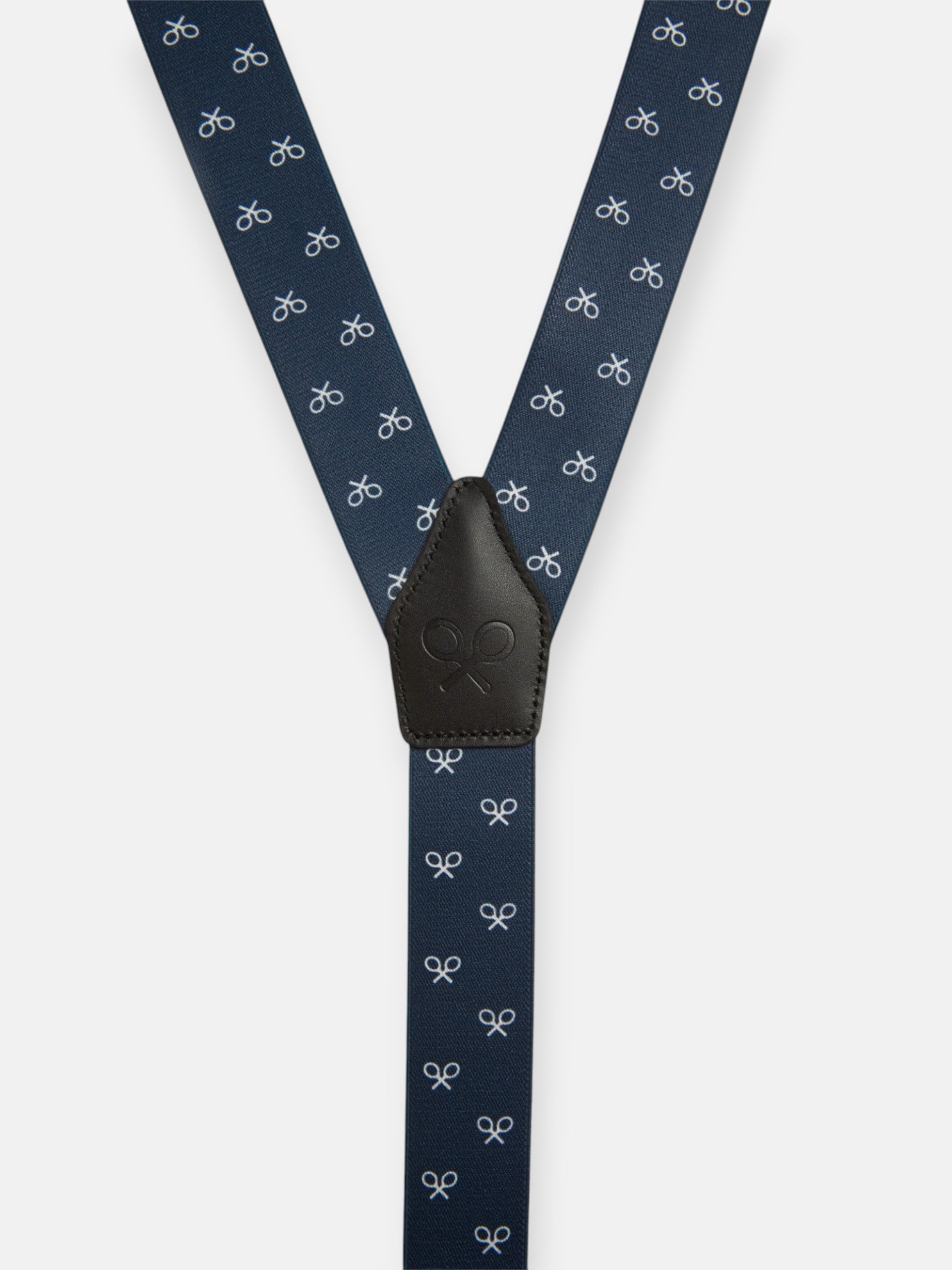 Navy silbon strap white racket