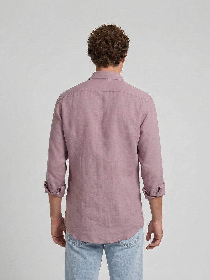 Polera sport lino burdeos