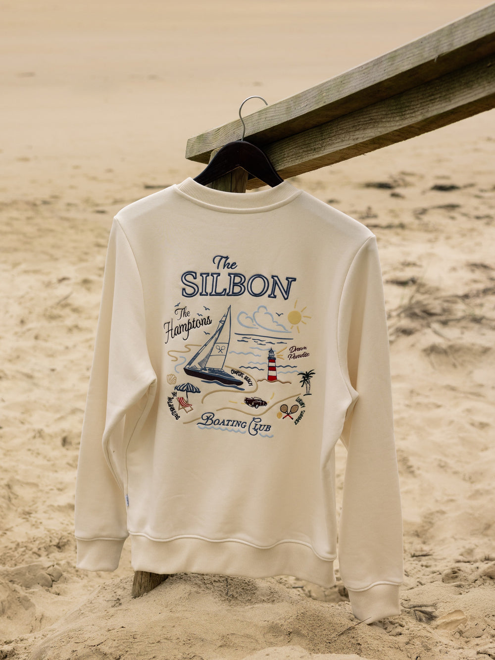 Sudadera The Hamptons crema