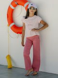 Pantalon girl marinero rosa