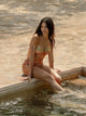 Maillot de bain imprimé cachemire orange