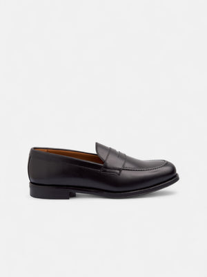 Zapato penny piel negro