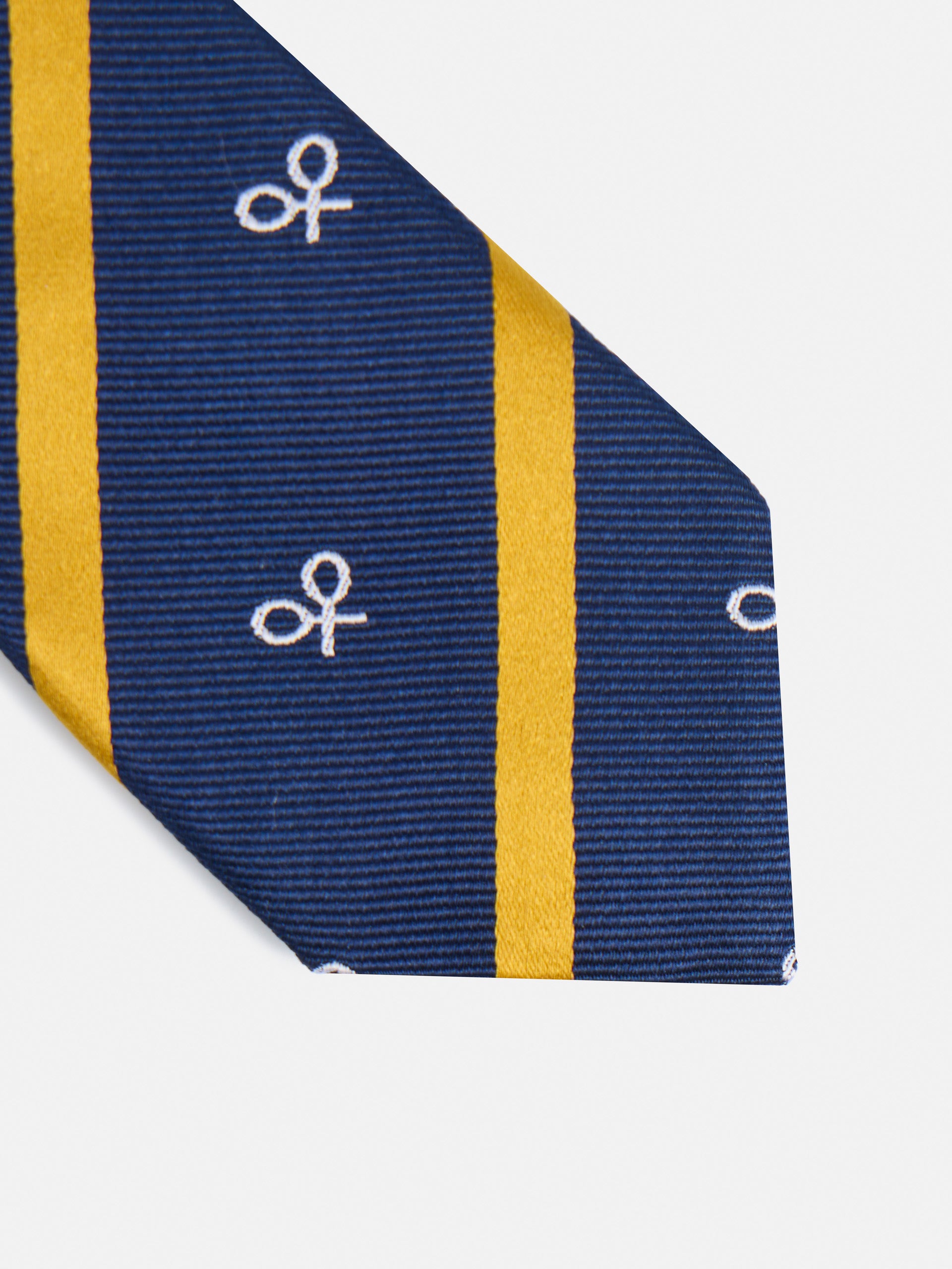 Cravate régimentaire enfant bleu marine