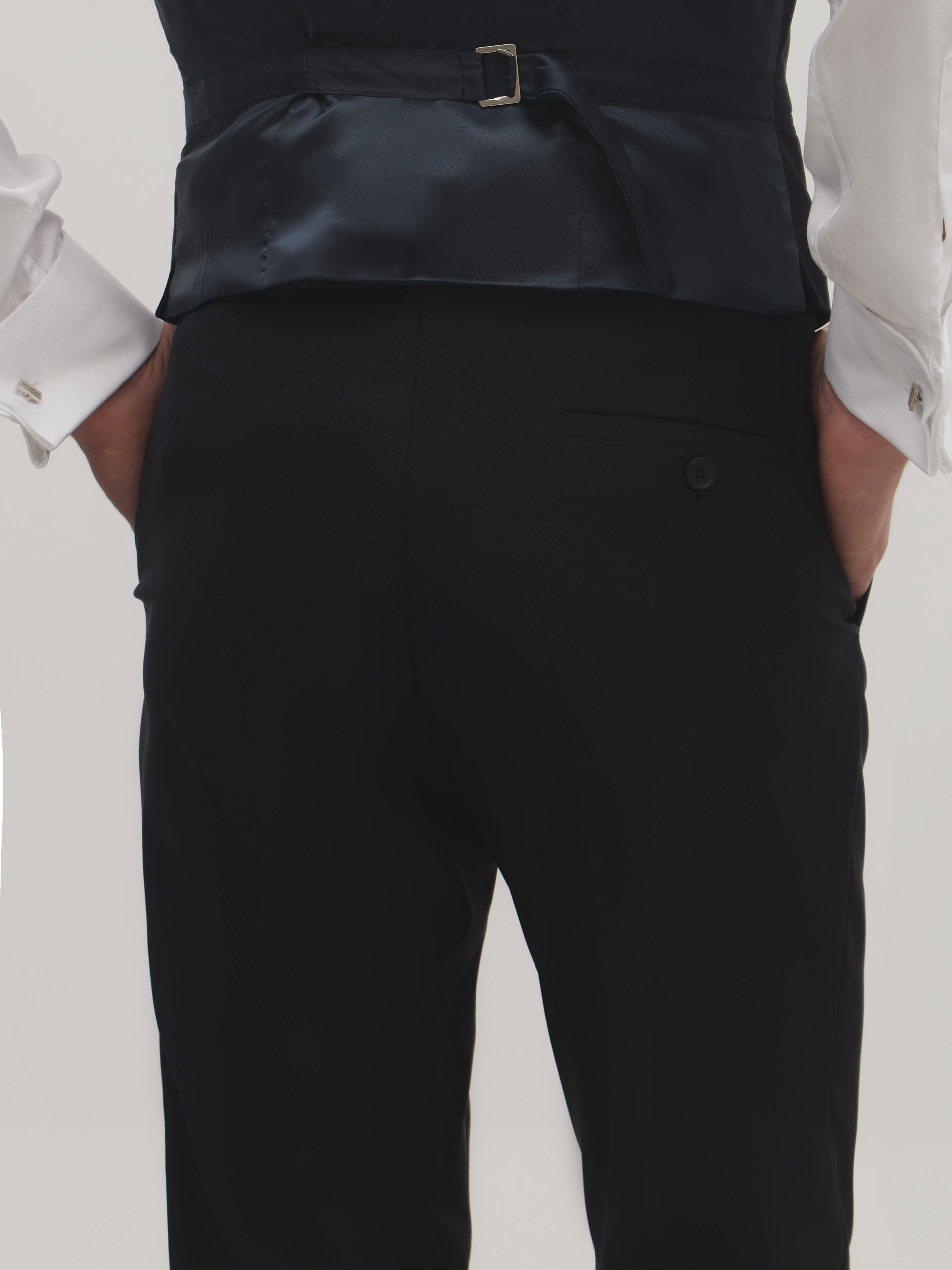 Pantalon veste stretch bleu marine