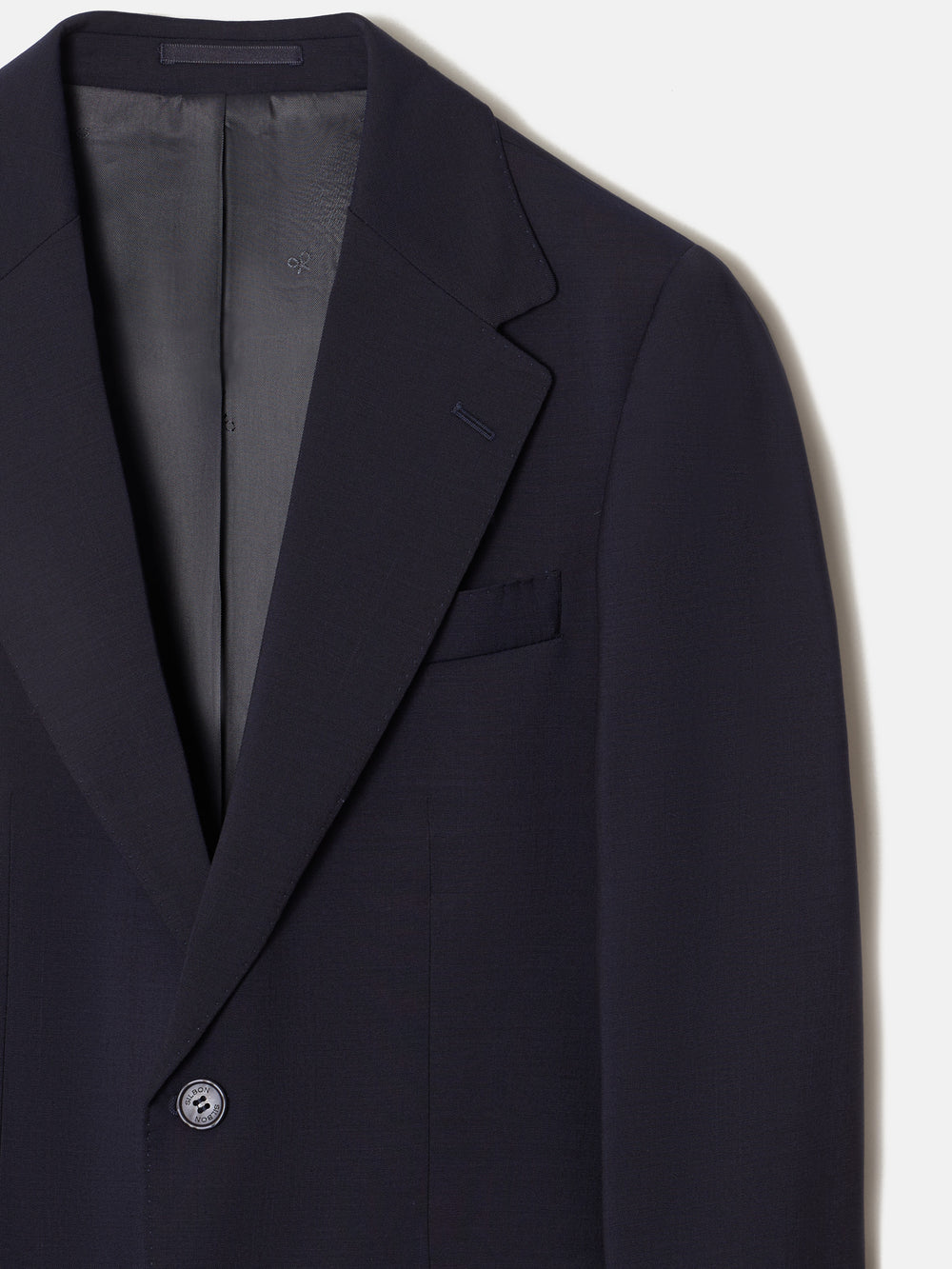 Light blue stretch natural suit jacket