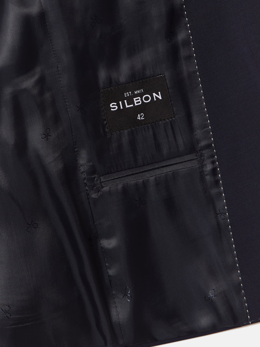 Light blue stretch natural suit jacket