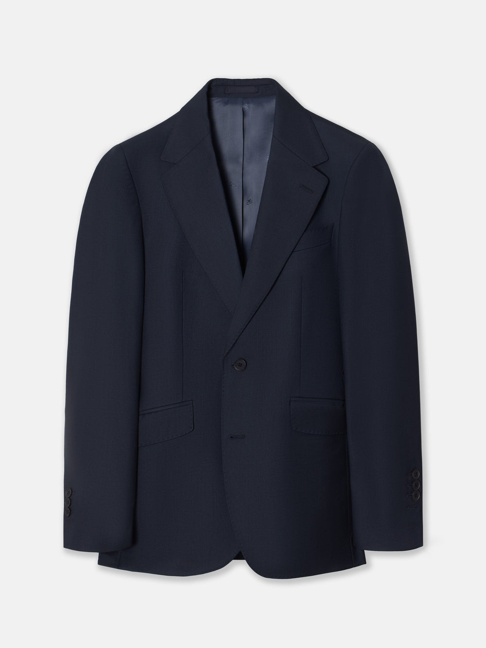 Veste de costume œil de perdrix bleu marine