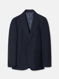 Blazer fato olho de perdiz azul-marinho