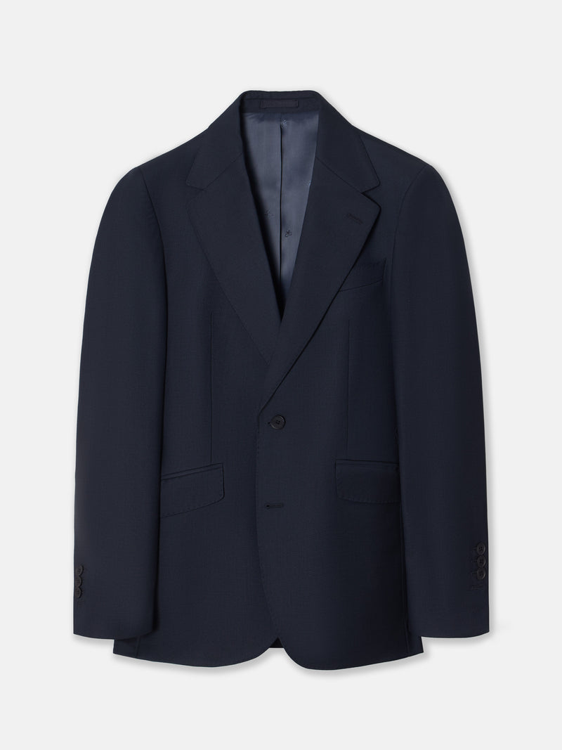 Veste de costume œil de perdrix bleu marine