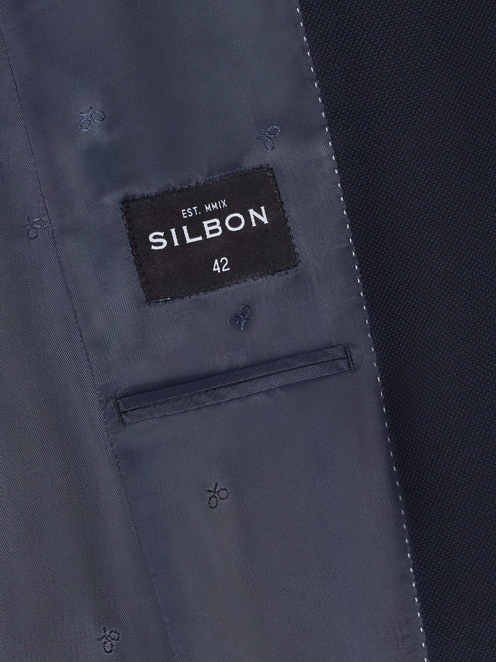 Blazer olho de perdiz azul-marinho