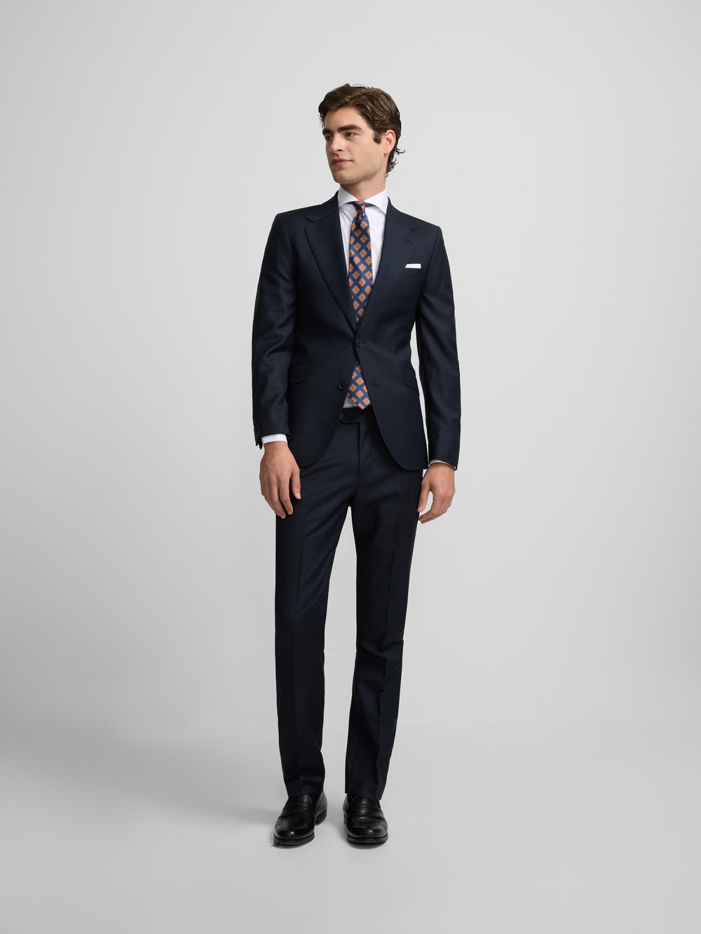 Blazer olho de perdiz azul-marinho