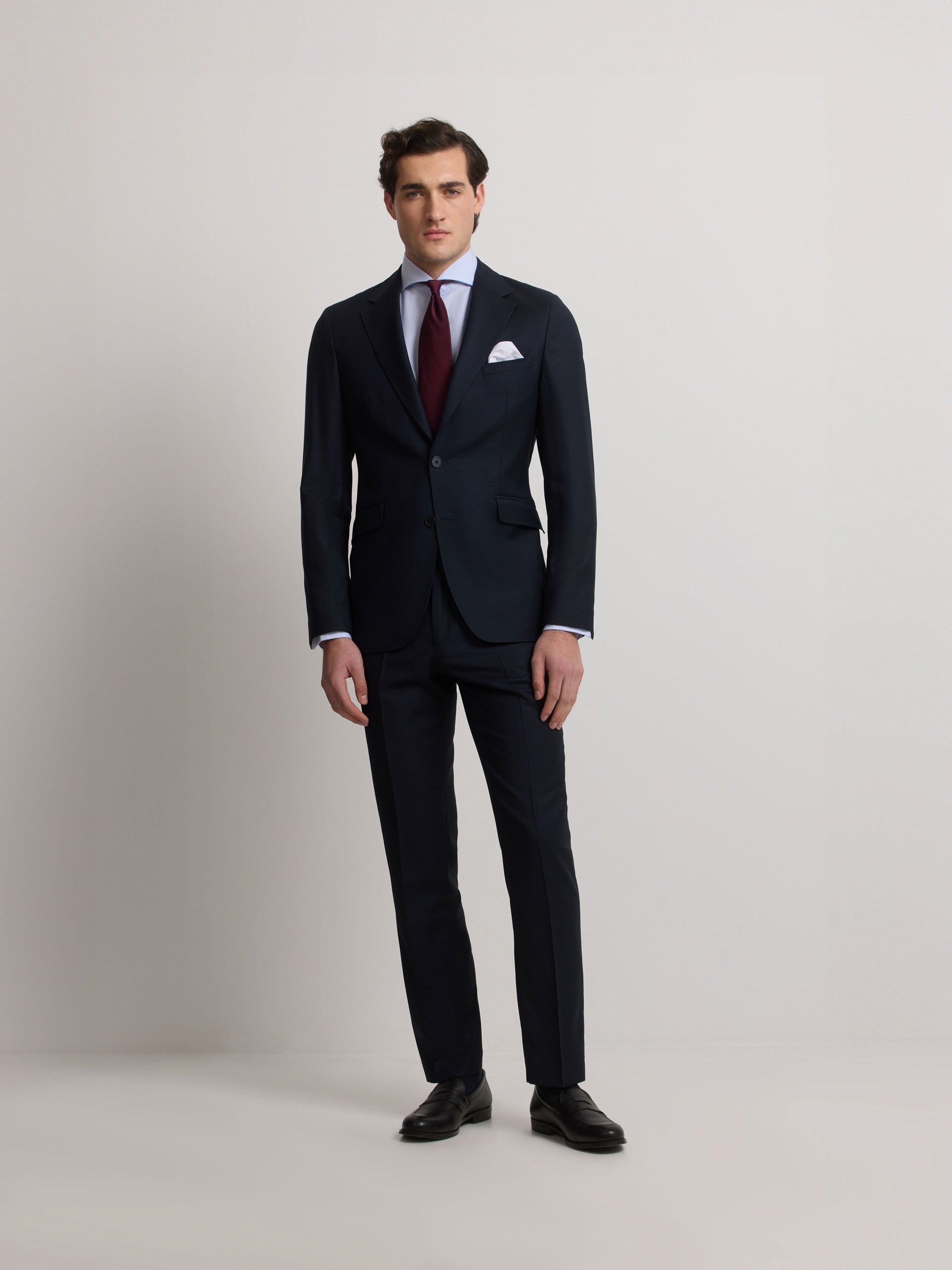Americana suit ojo de perdiz navy
