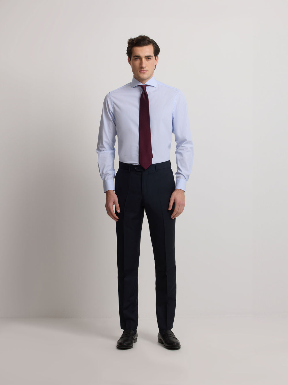 Navy partridge eye suit pants