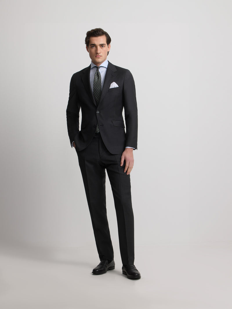 Blazer de fato olho de perdiz cinzento