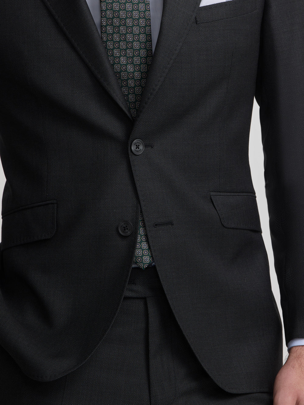 Americana suit ojo de perdiz gris