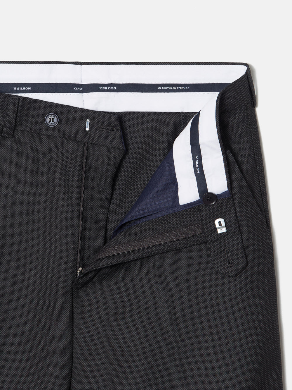 Pantalon suit ojo de perdiz gris