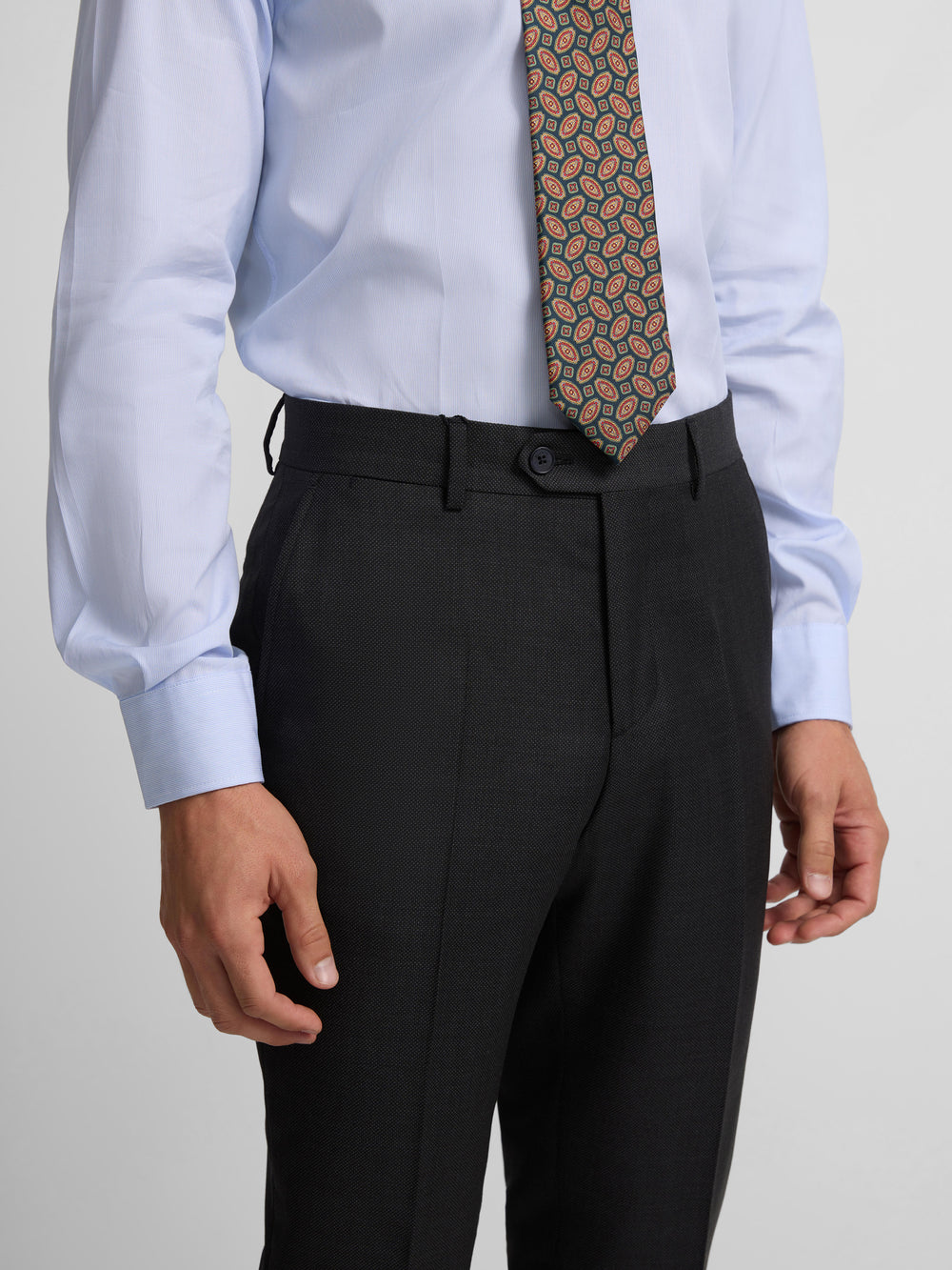 Pantalon suit ojo de perdiz gris