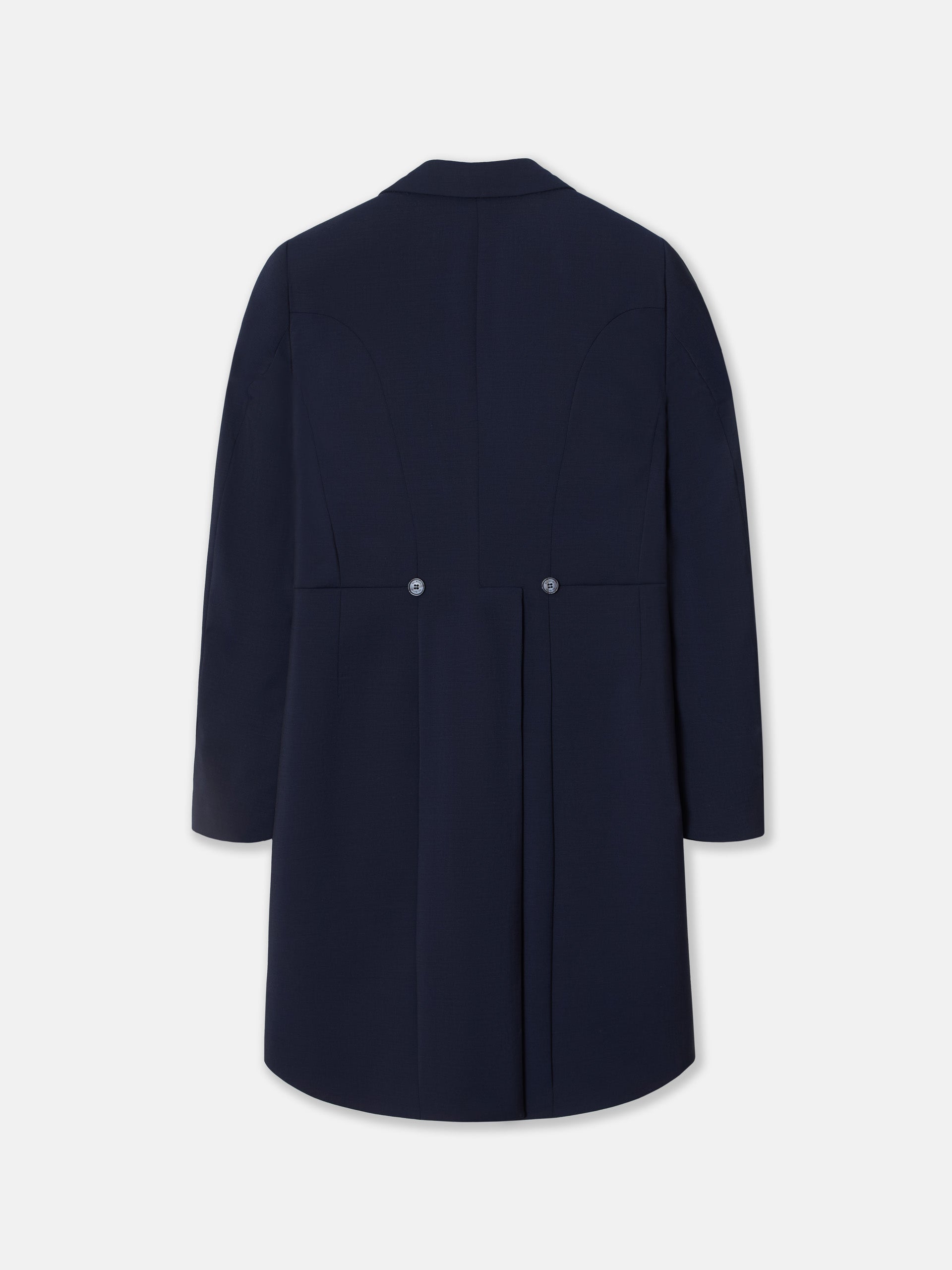 Light blue stretch jacket frock coat