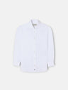 Camisa vestir kids puño simple blanca