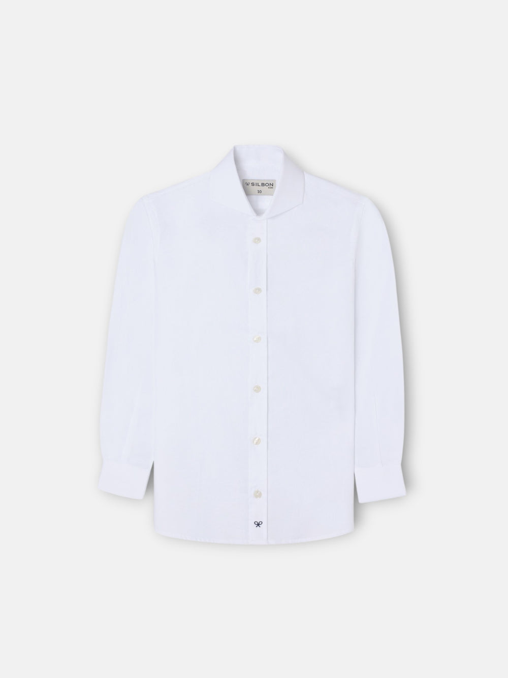White single cuff kids dress shirt