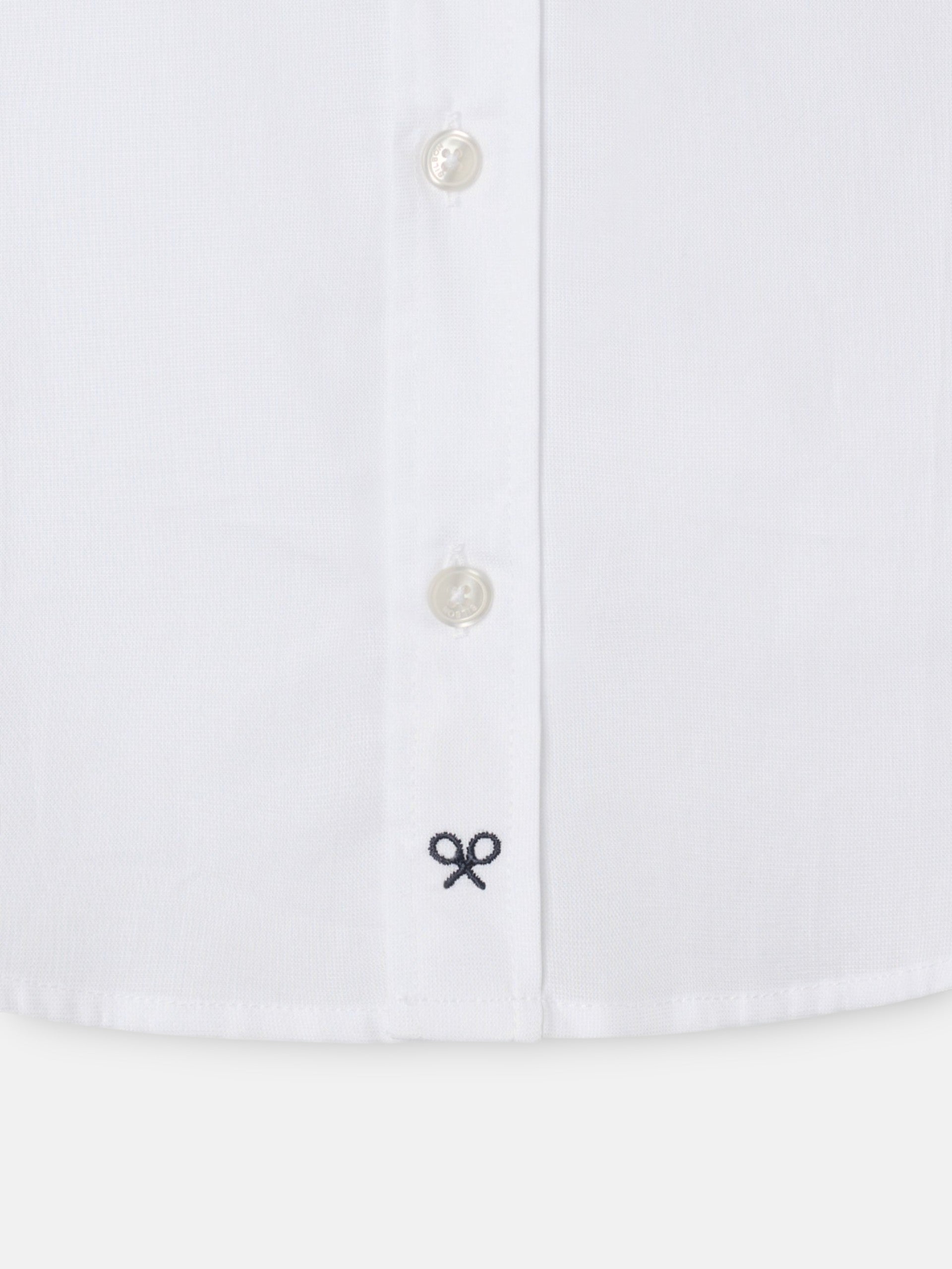 White single cuff kids dress shirt