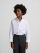 White single cuff kids dress shirt