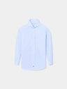 Camisa vestir kids puño simple celeste