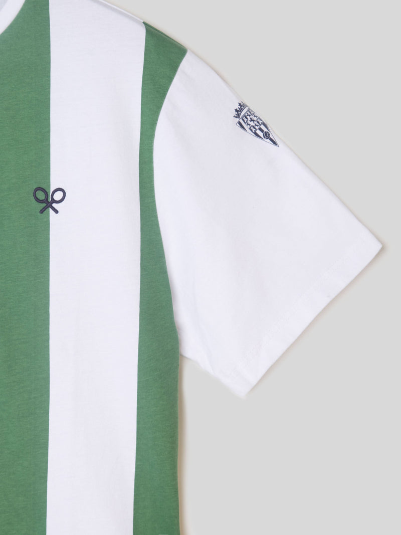 Camiseta retro blanquiverde silbon blanca