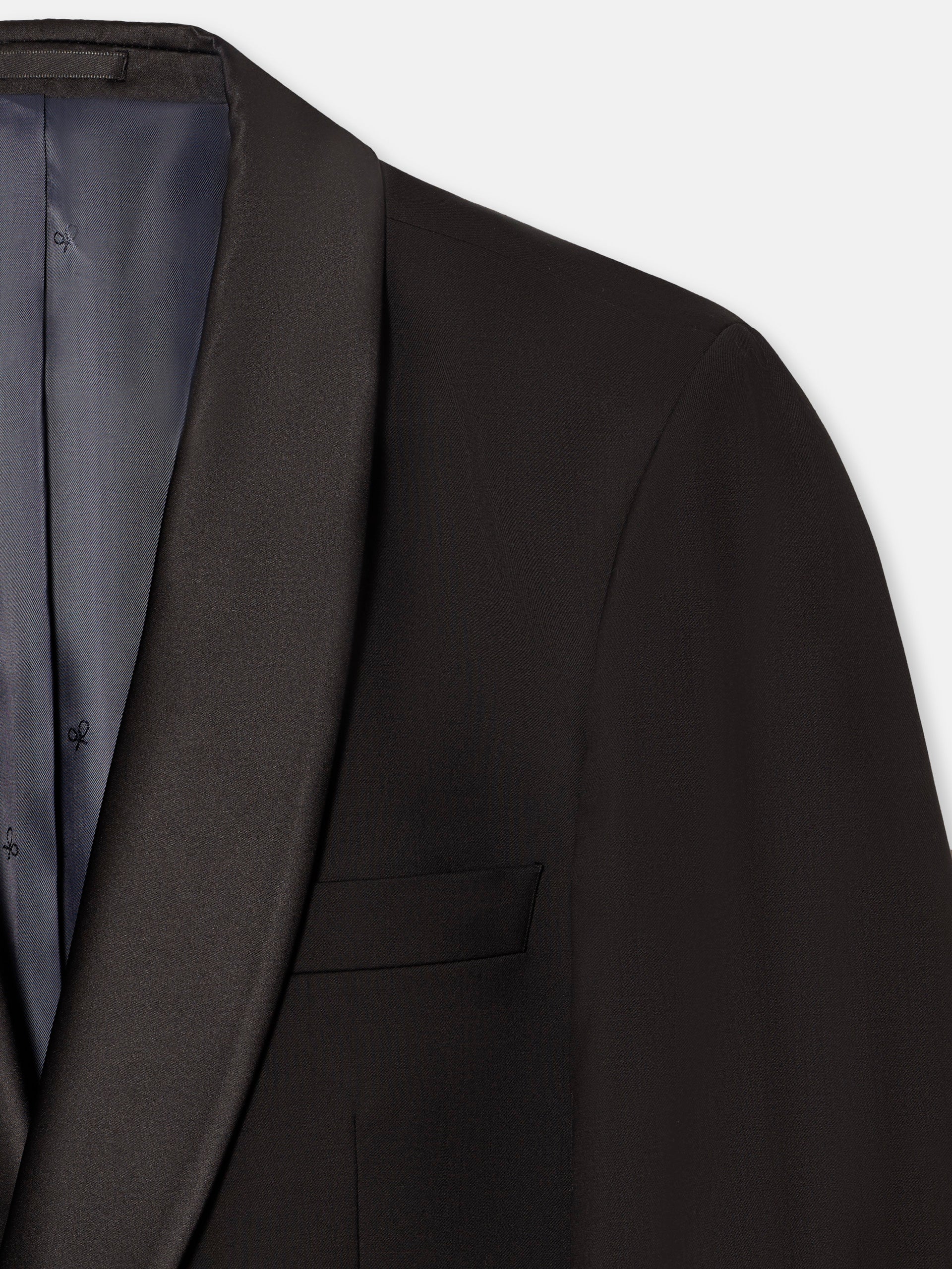 Black silbon tuxedo jacket