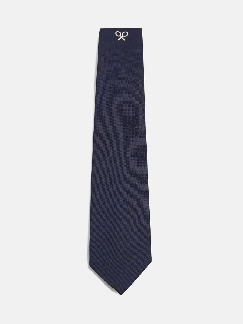 Corbata maxilogo azul marino