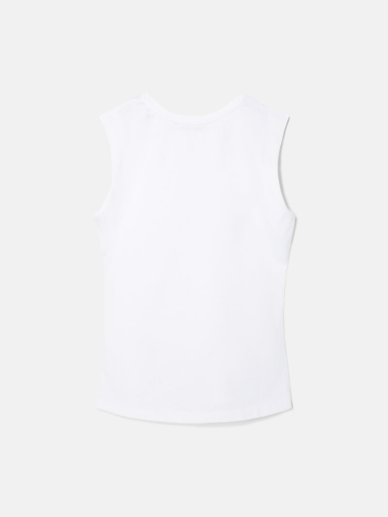 White woman sun t-shirt