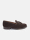 Classic dark brown suede tassel shoe