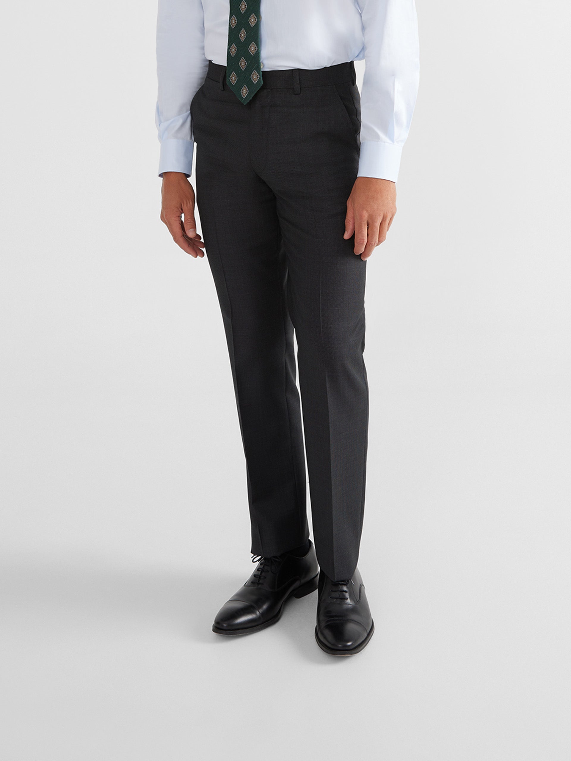 Pantalon de costume gris foncé classique