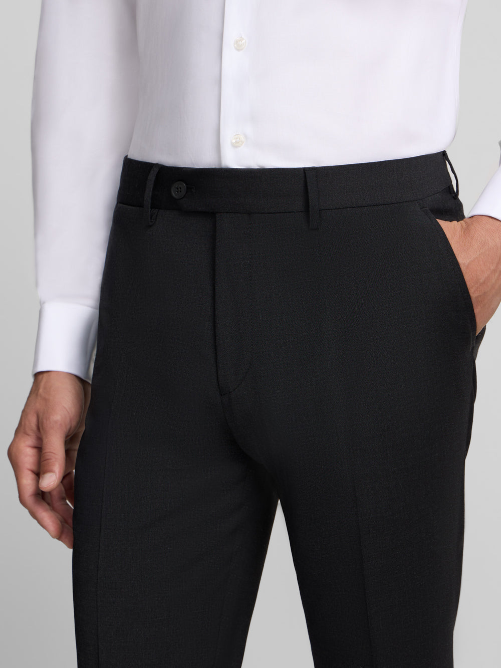 Pantalon habillé classique gris foncé