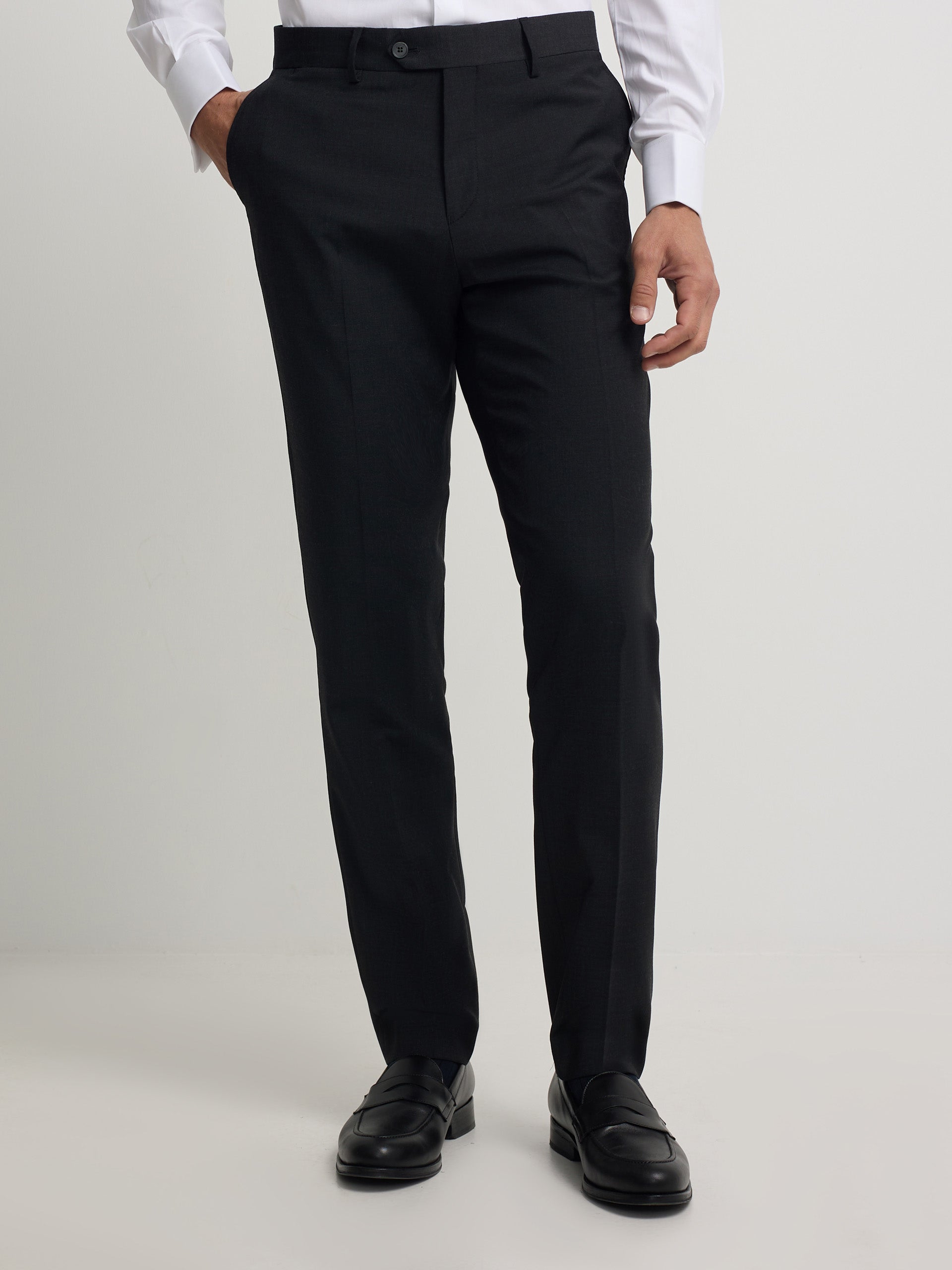 Pantalon habillé classique gris foncé