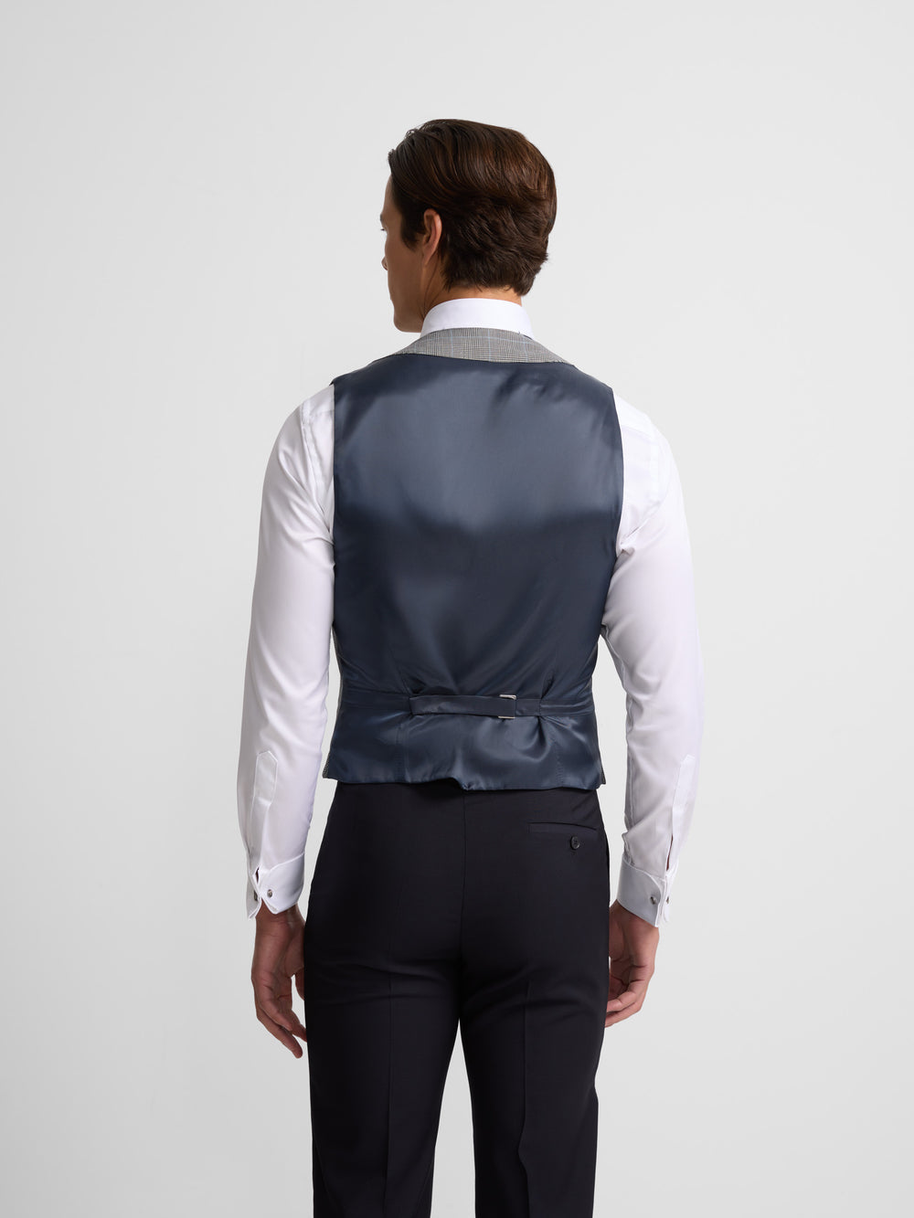 Colete chaque Silbon príncipe de Gales cinzento