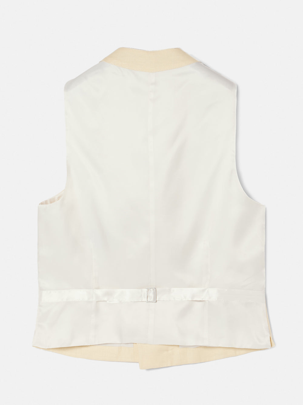 Chaleco chaque cuello redondo camel