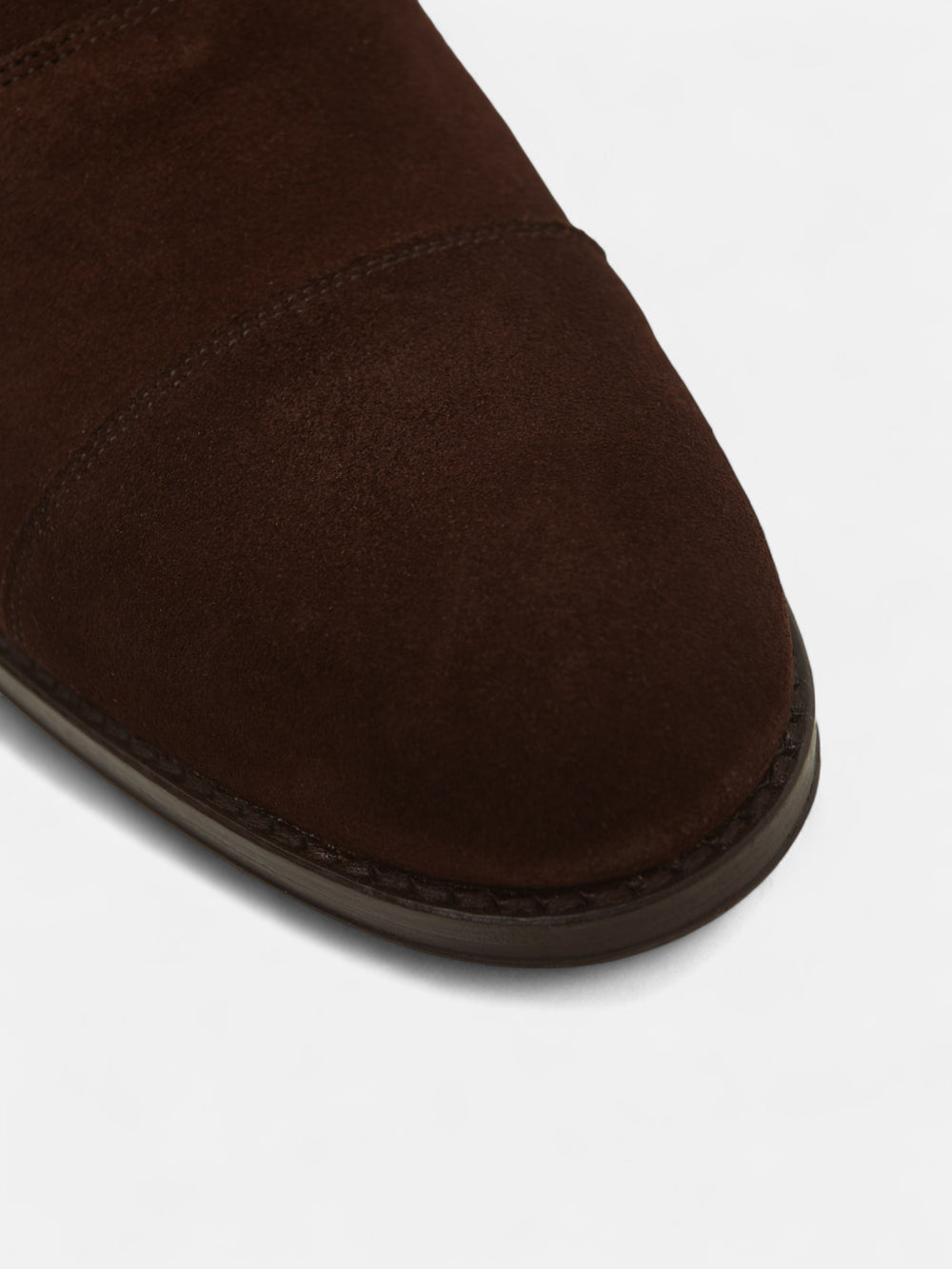 Zapato clasico ante cordones marron