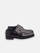 Chaussure habillée monkstrap en cuir noir
