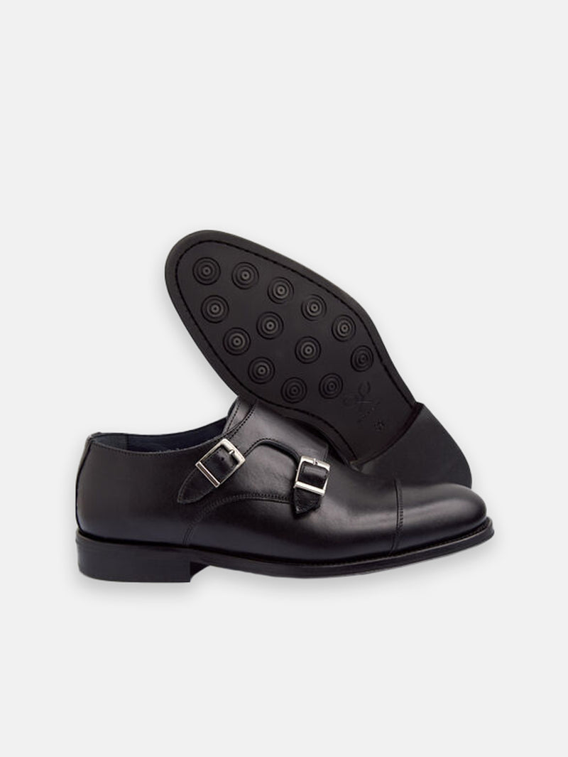 Zapato vestir monkstrap piel negro