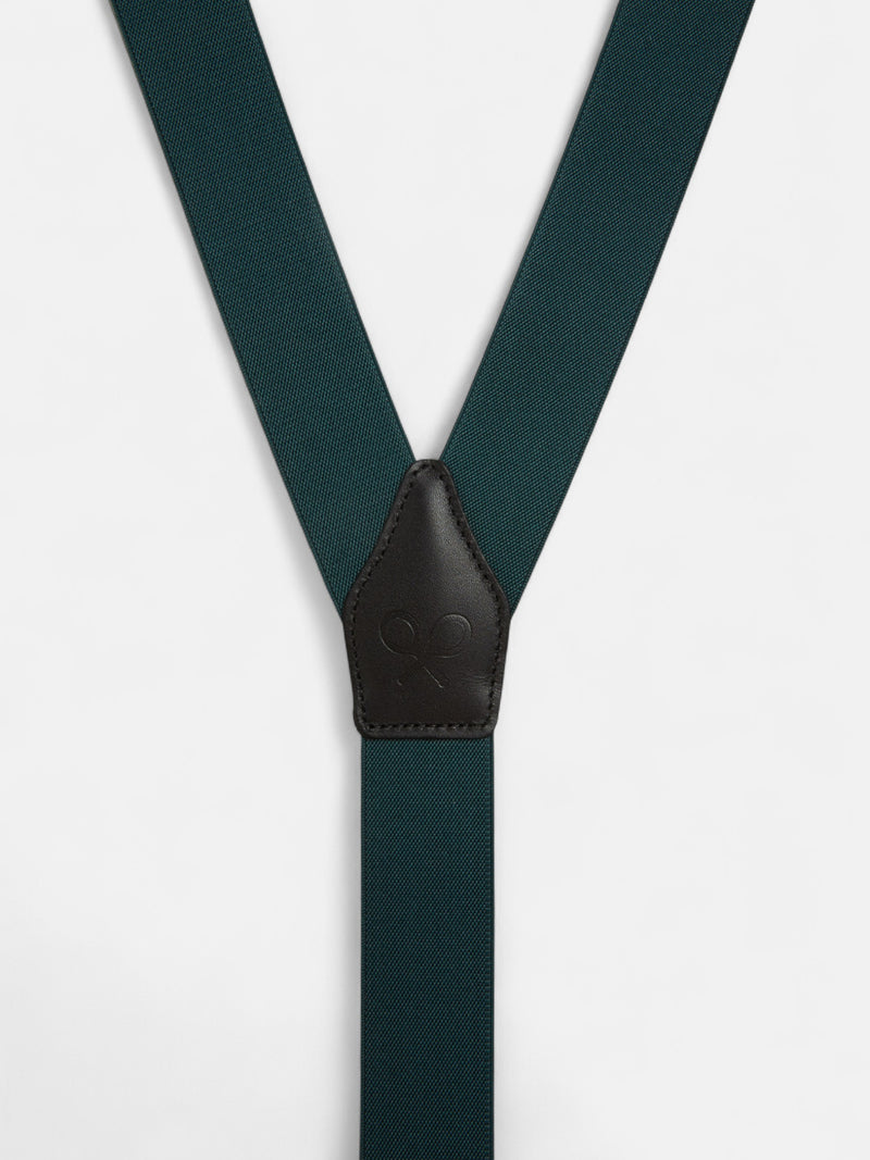 Bretelles Silbon vert uni