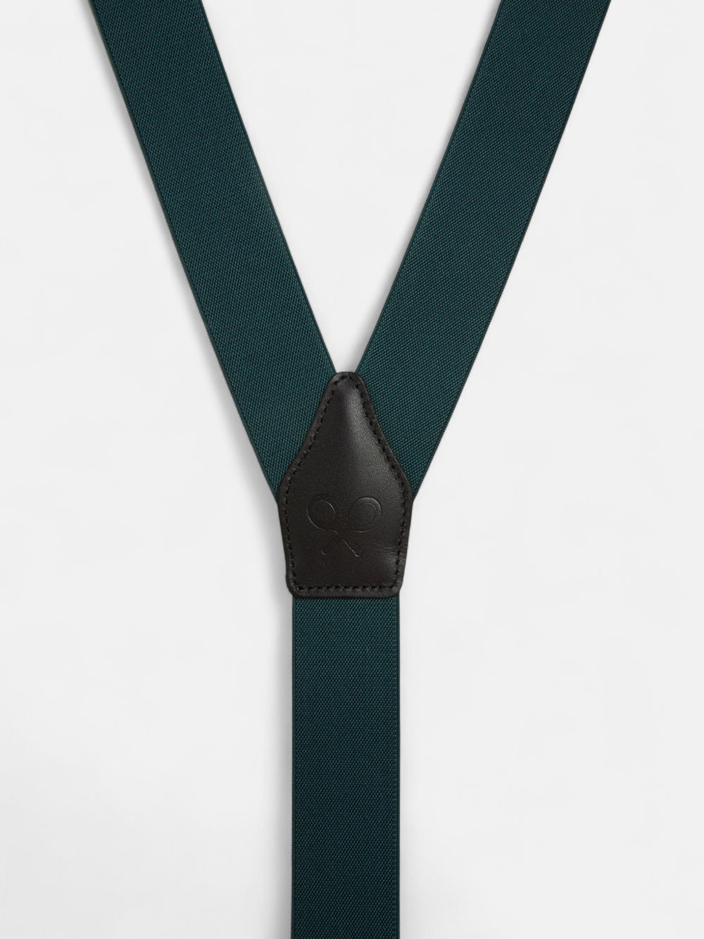 Suspensórios Silbon verdes lisos