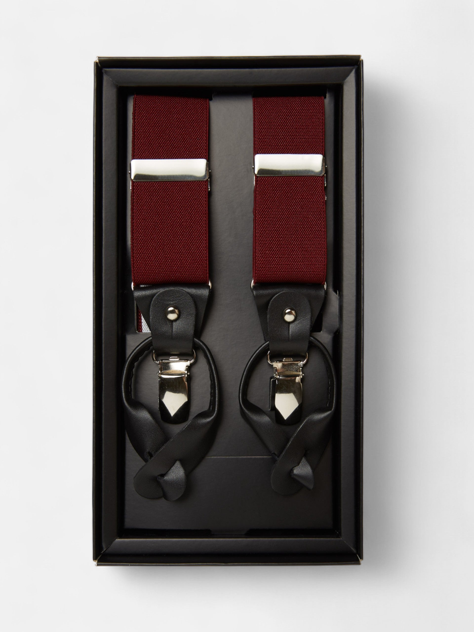 Tirante silbon burdeos liso