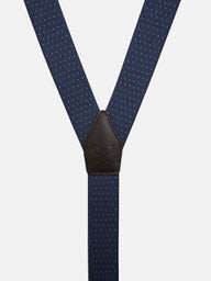 Bretelles Silbon à pois bleus