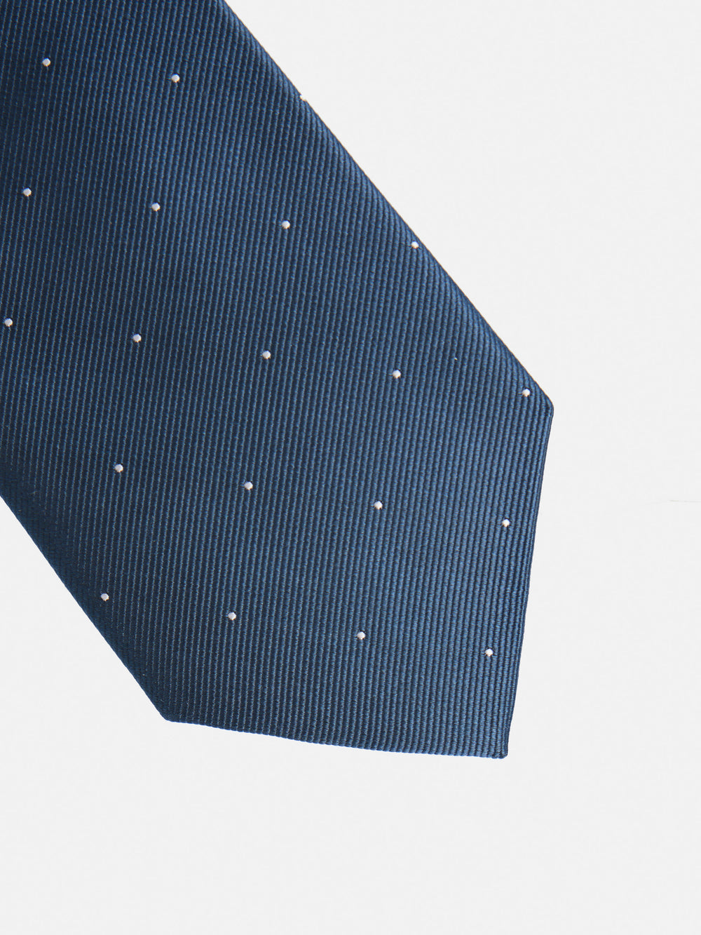 Gravata Silbon mini pontos azul-marinho