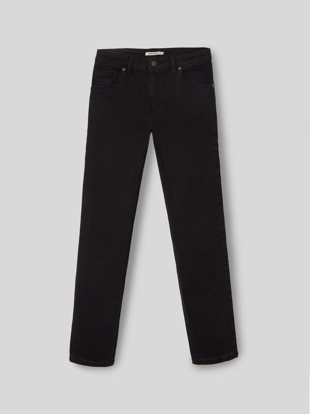 Pantalon woman slim fit negro