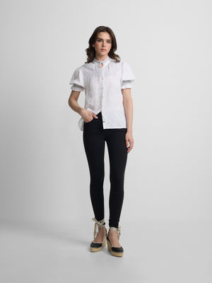 Pantalon woman slim fit negro