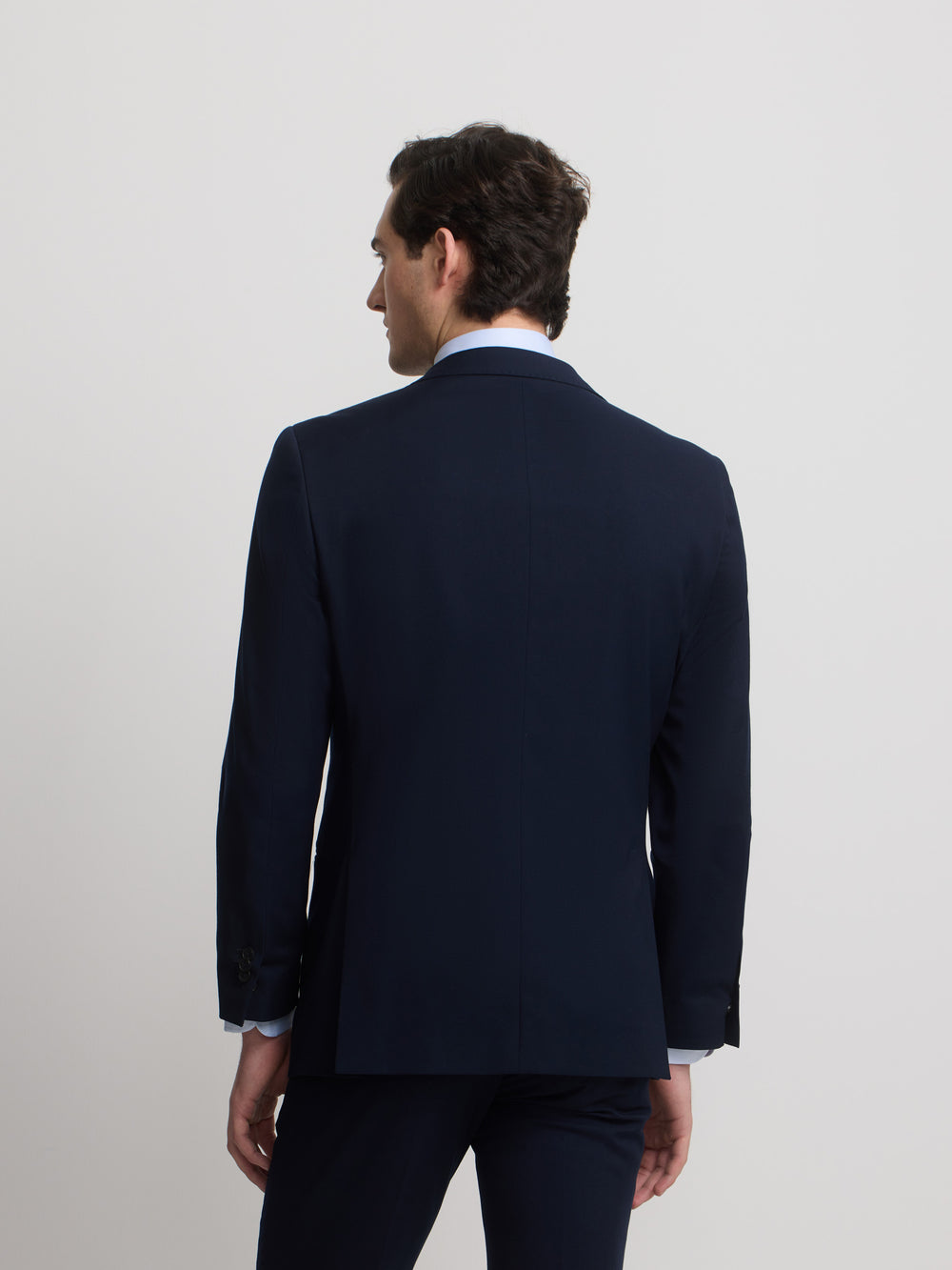 Veste de costume en stretch naturel bleu clair